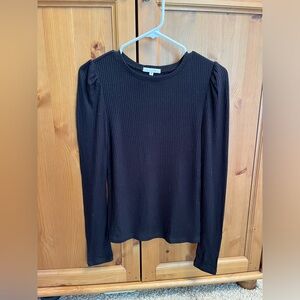 Z Supply black long sleeve light weight sweater size M